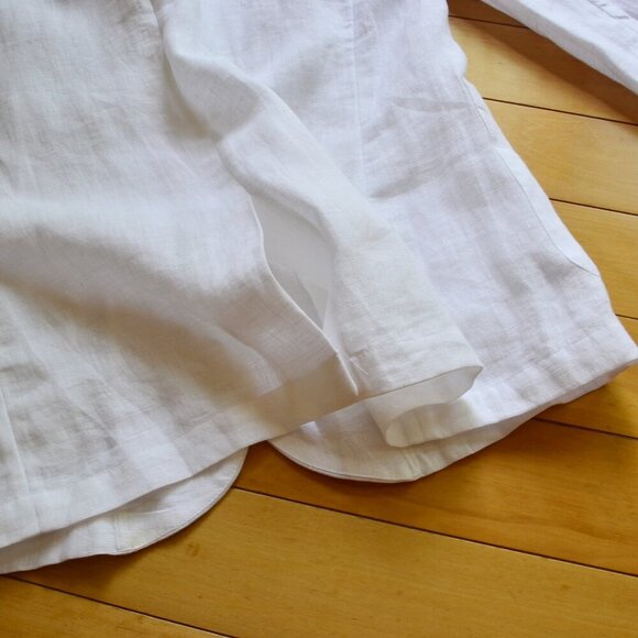 J.Crew 100% linen white light weight Jacket size 6 - Picture 8 of 8